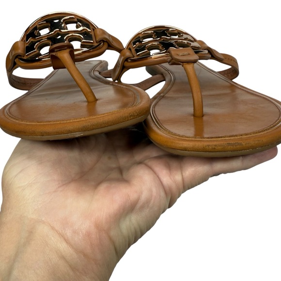 Tory Burch Miller Metal Logo Leather Sandals, 9M - Picture 5 of 14